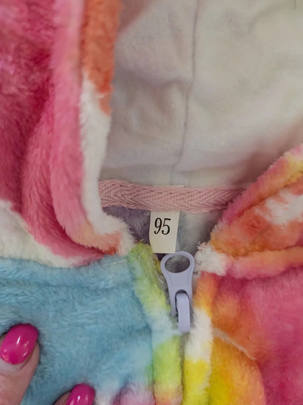 Unicorn Hooded Plush Onesie - Rainbow Plush